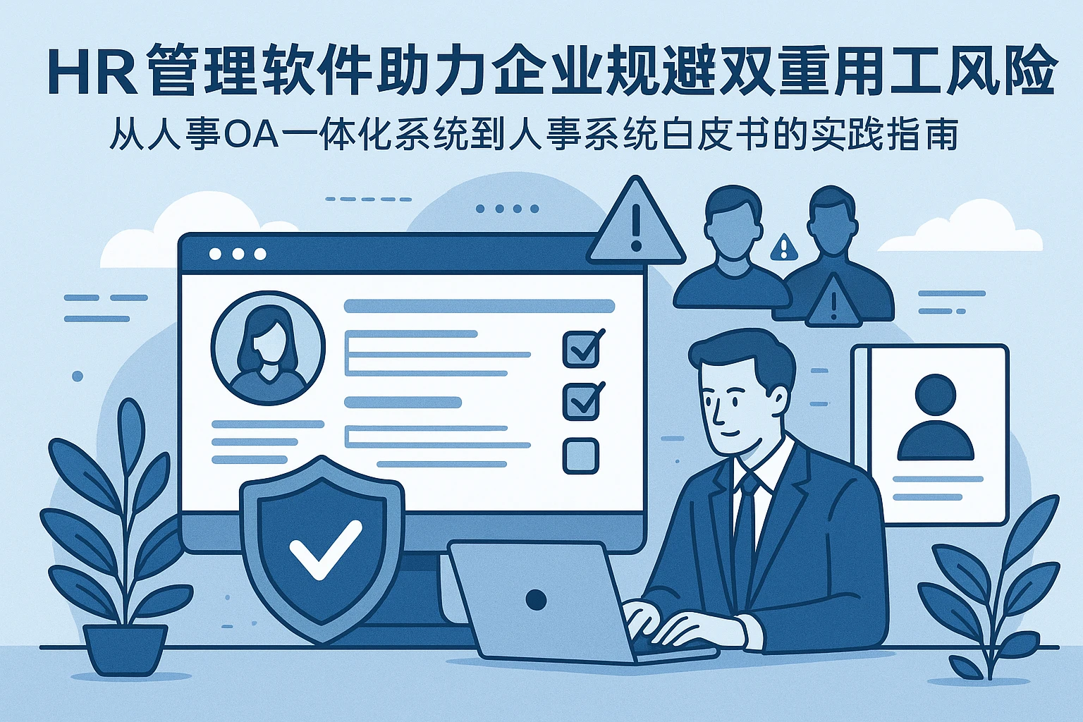 HR管理软件助力企业规避双重用工风险：从人事OA一体化系统到人事系统白皮书的实践指南