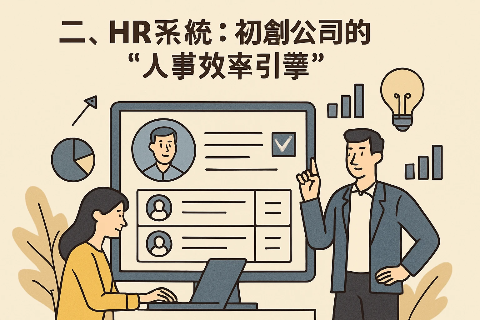 二、HR系统：初创公司的“人事效率引擎”