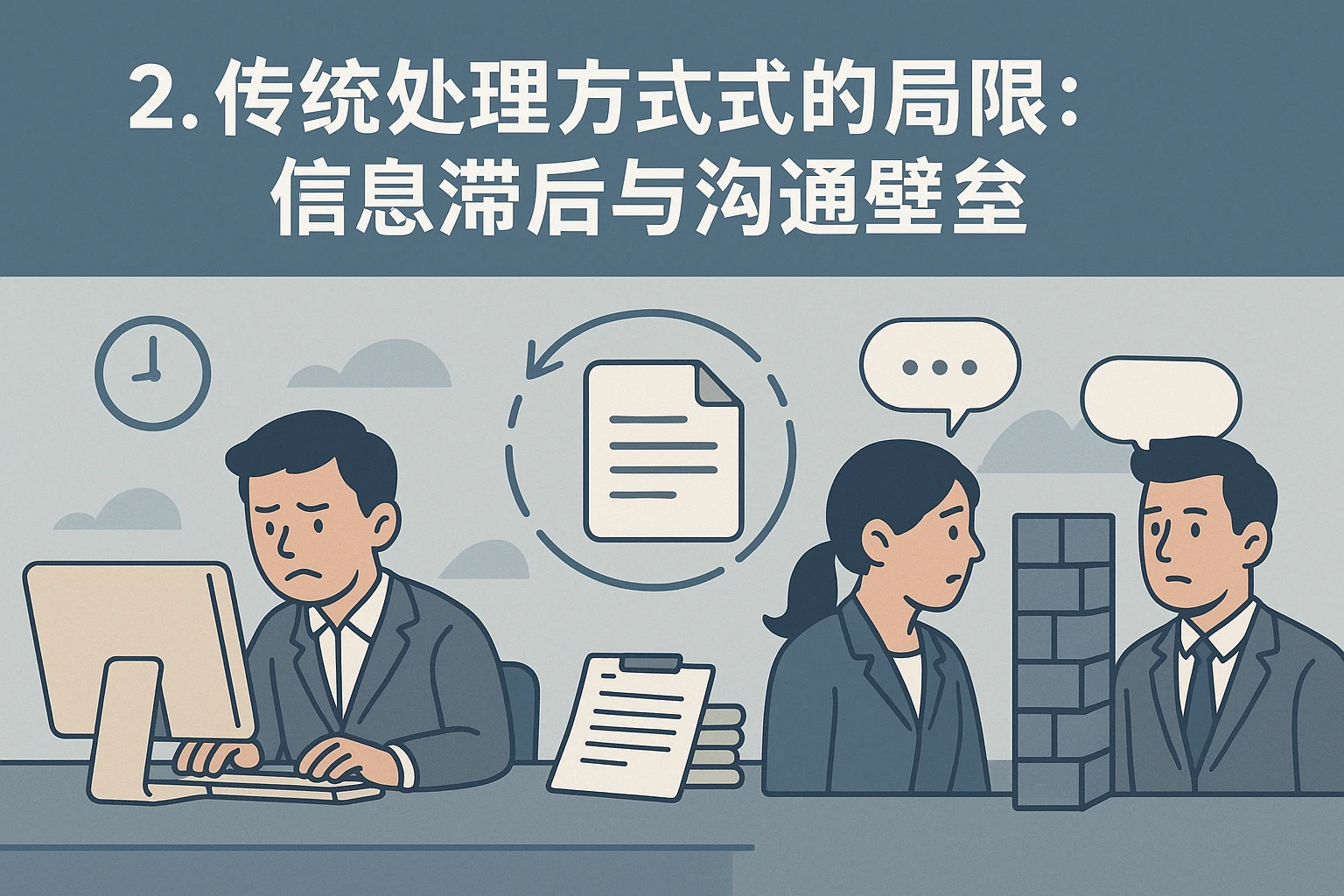 2. 传统处理方式的局限：信息滞后与沟通壁垒
