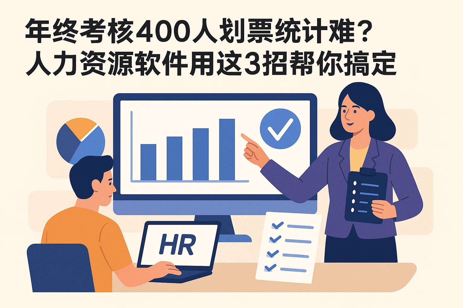 年终考核400人划票统计难？人力资源软件用这3招帮你搞定