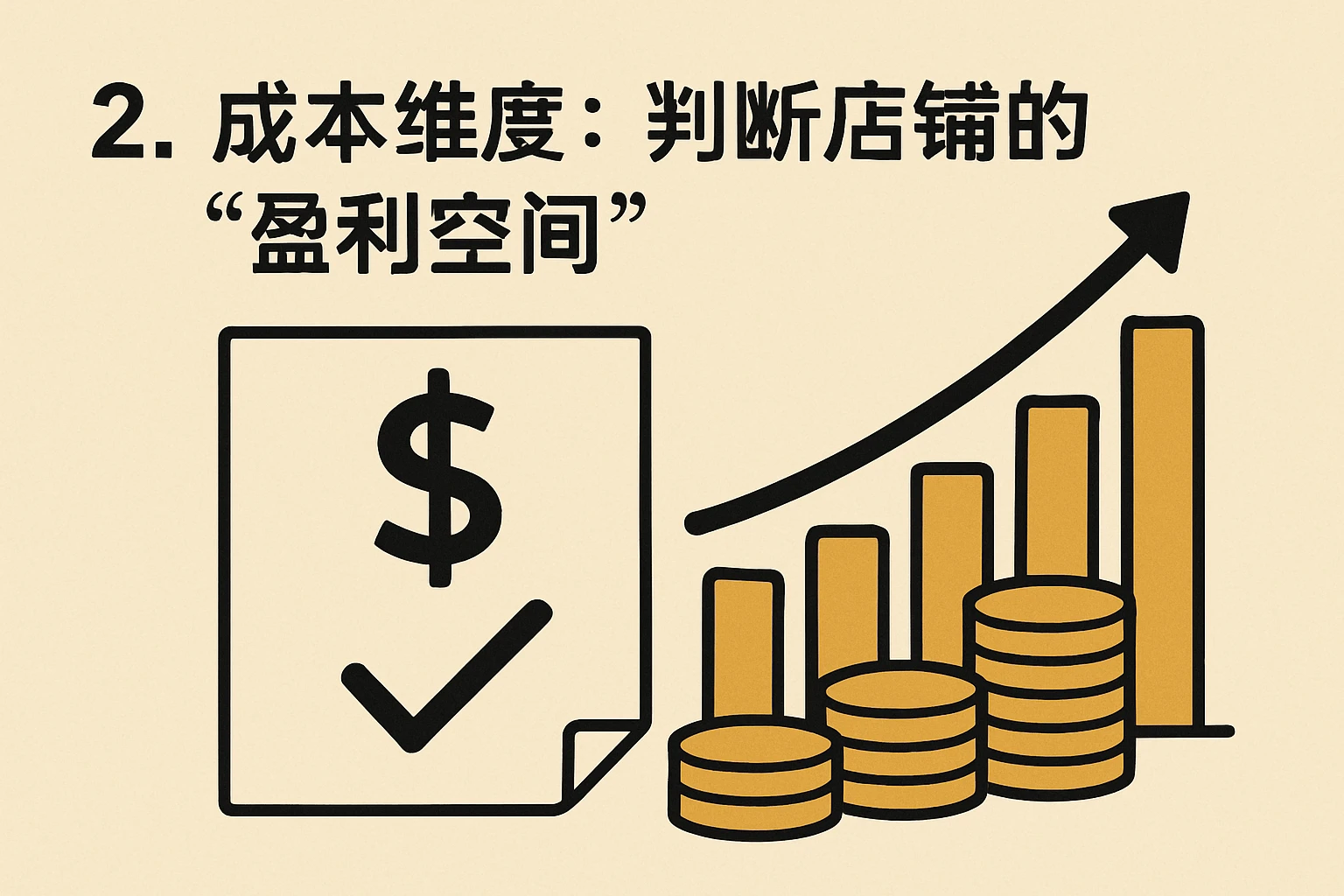 2. 成本维度：判断店铺的“盈利空间”