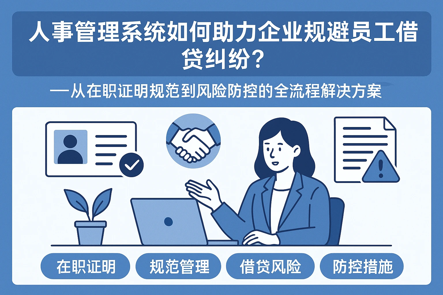 人事管理系统如何助力企业规避员工借贷纠纷？——从在职证明规范到风险防控的全流程解决方案