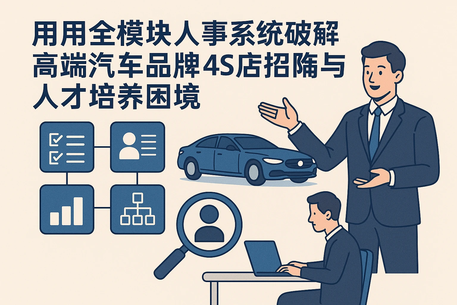 用全模块人事系统破解高端汽车品牌4S店招聘与人才培养困境