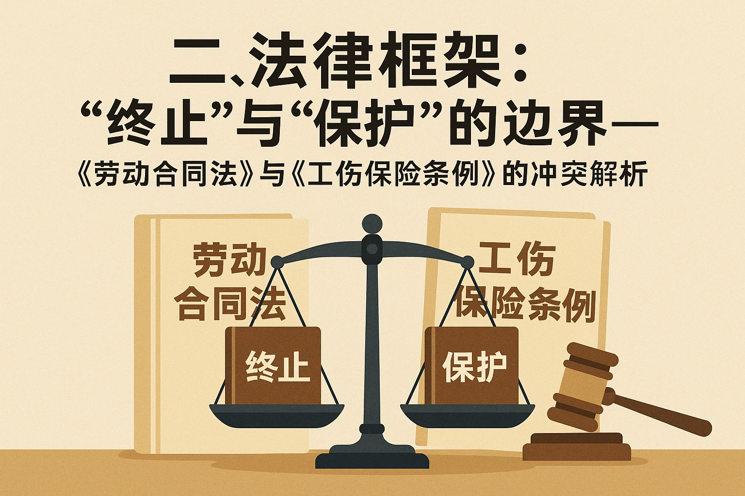 二、法律框架：“终止”与“保护”的边界——《劳动合同法》与《工伤保险条例》的冲突解析