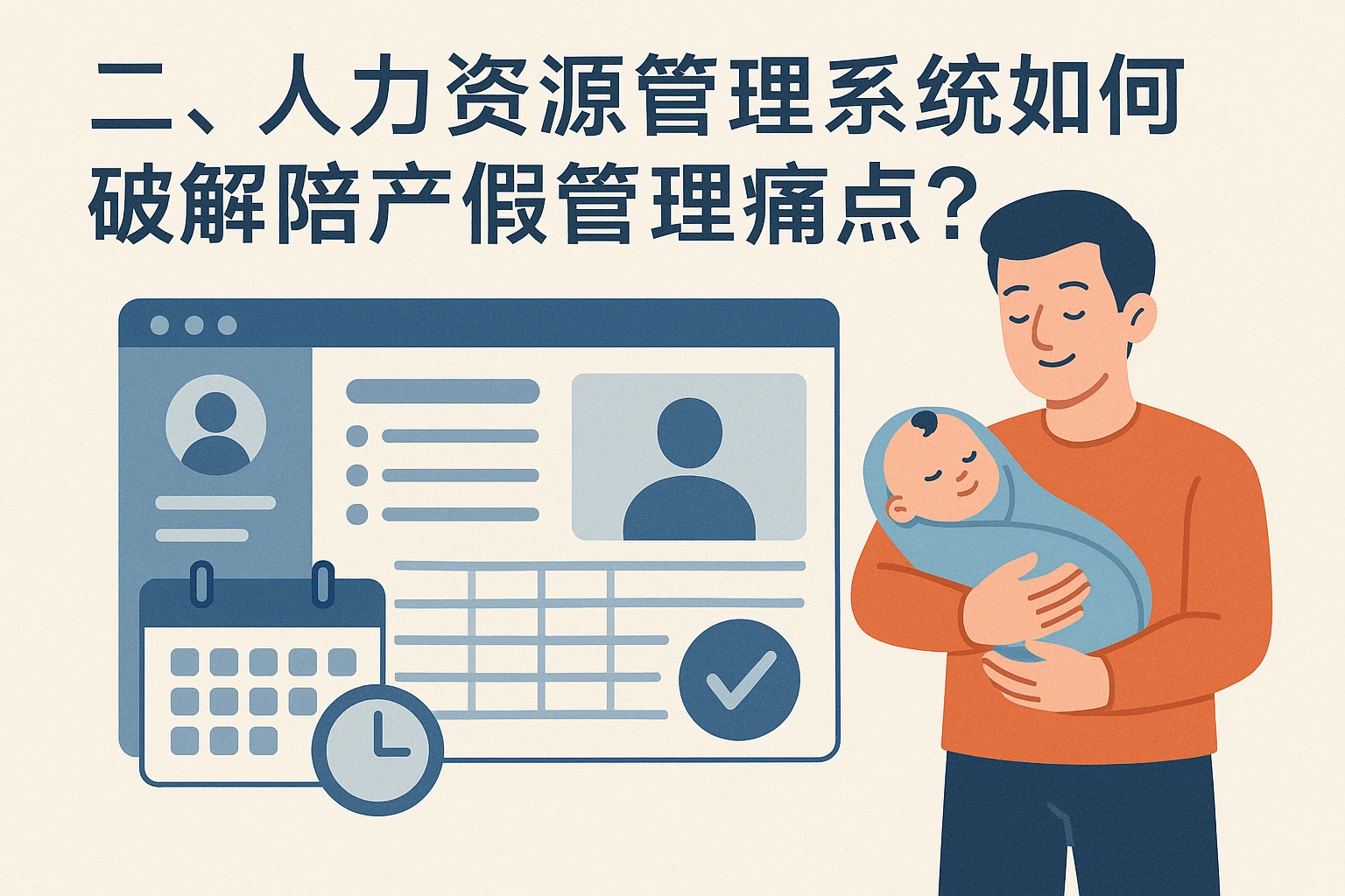 二、人力资源管理系统如何破解陪产假管理痛点？