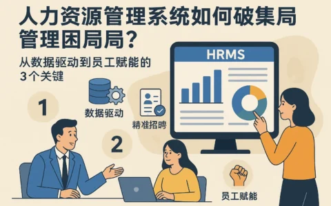 人力资源管理系统如何破解基层管理困局？从数据驱动到员工赋能的3个关键