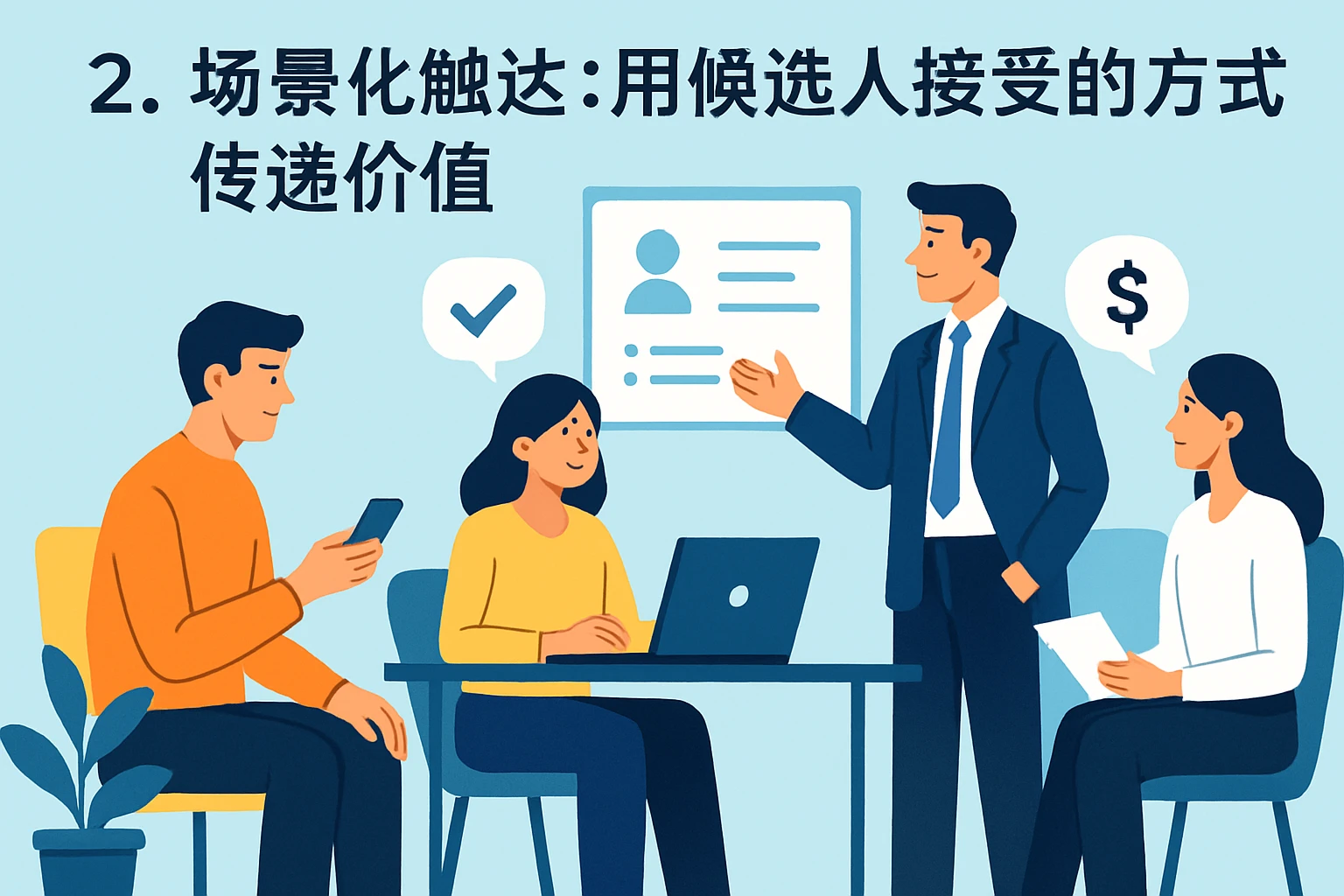 2. 场景化触达：用候选人接受的方式传递价值