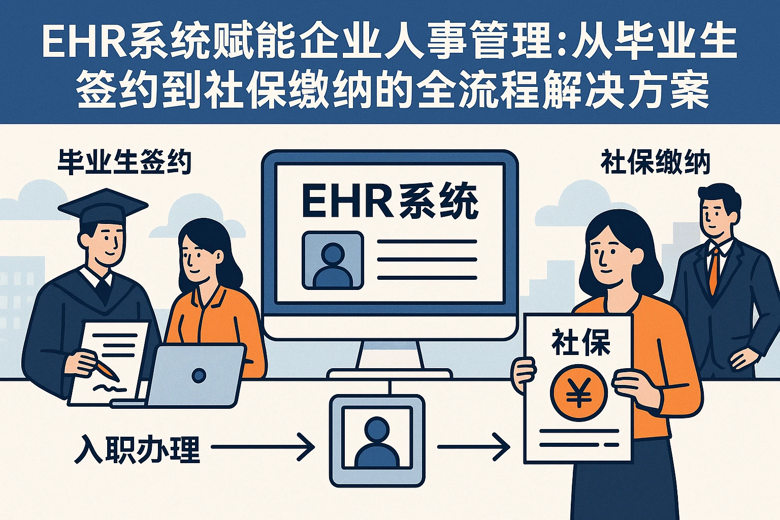 EHR系统赋能企业人事管理：从毕业生签约到社保缴纳的全流程解决方案