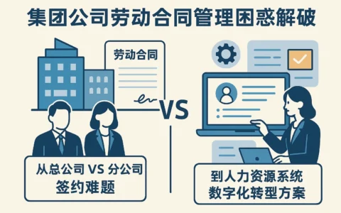 集团公司劳动合同管理困惑破解：从总公司vs分公司签约难题到人力资源系统数字化转型方案