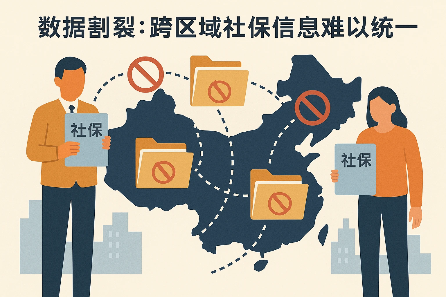2. 数据割裂：跨区域社保信息难以统一