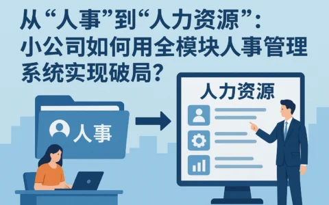 从“人事”到“人力资源”：小公司如何用全模块人事管理系统实现破局？