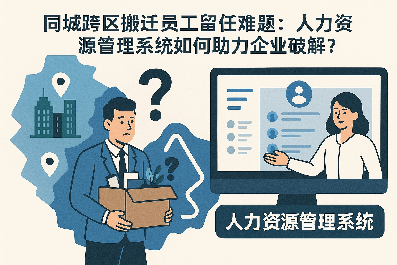 同城跨区搬迁员工留任难题：人力资源管理系统如何助力企业破解？