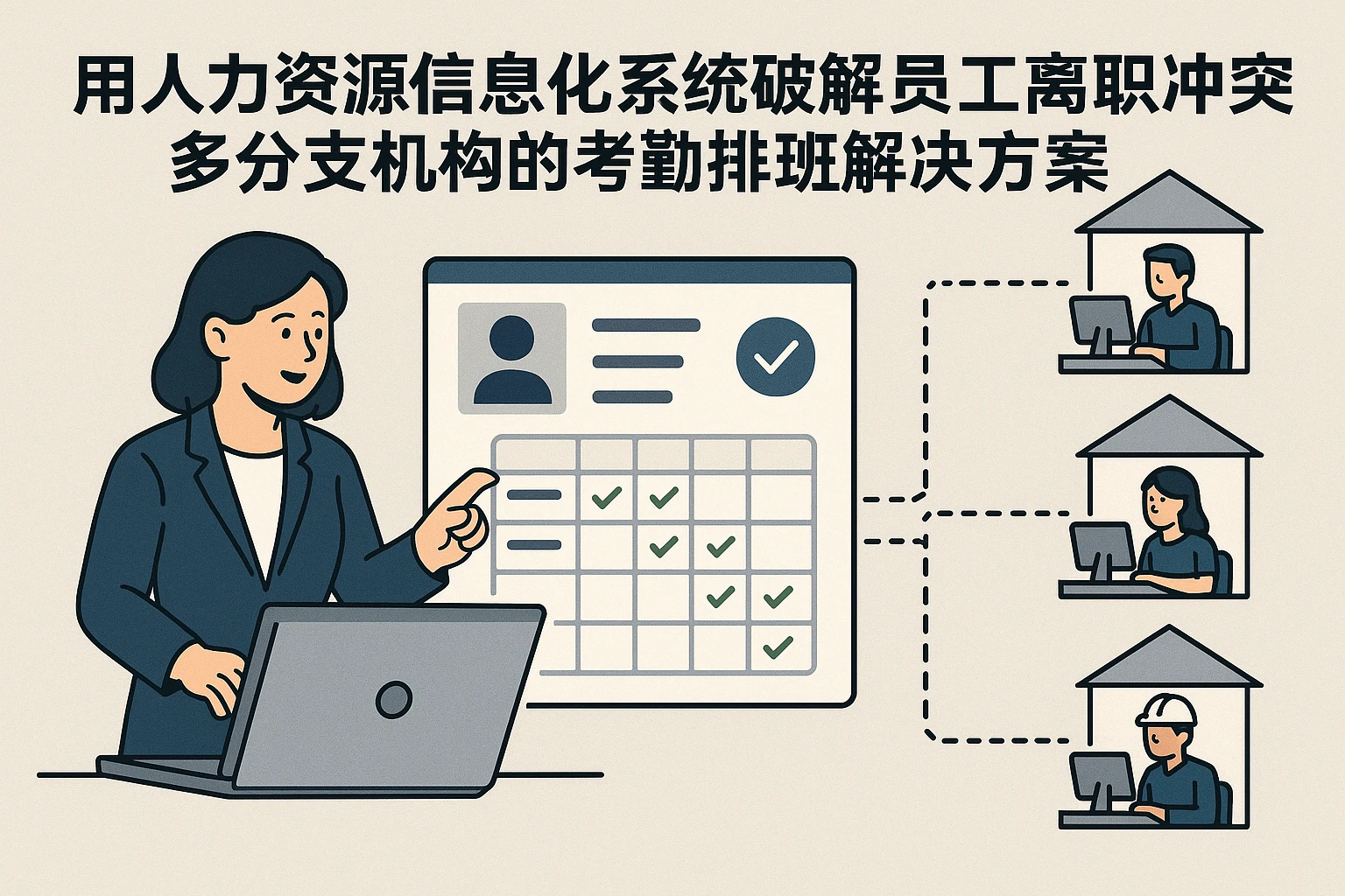 用人力资源信息化系统破解员工离职冲突：多分支机构的考勤排班解决方案