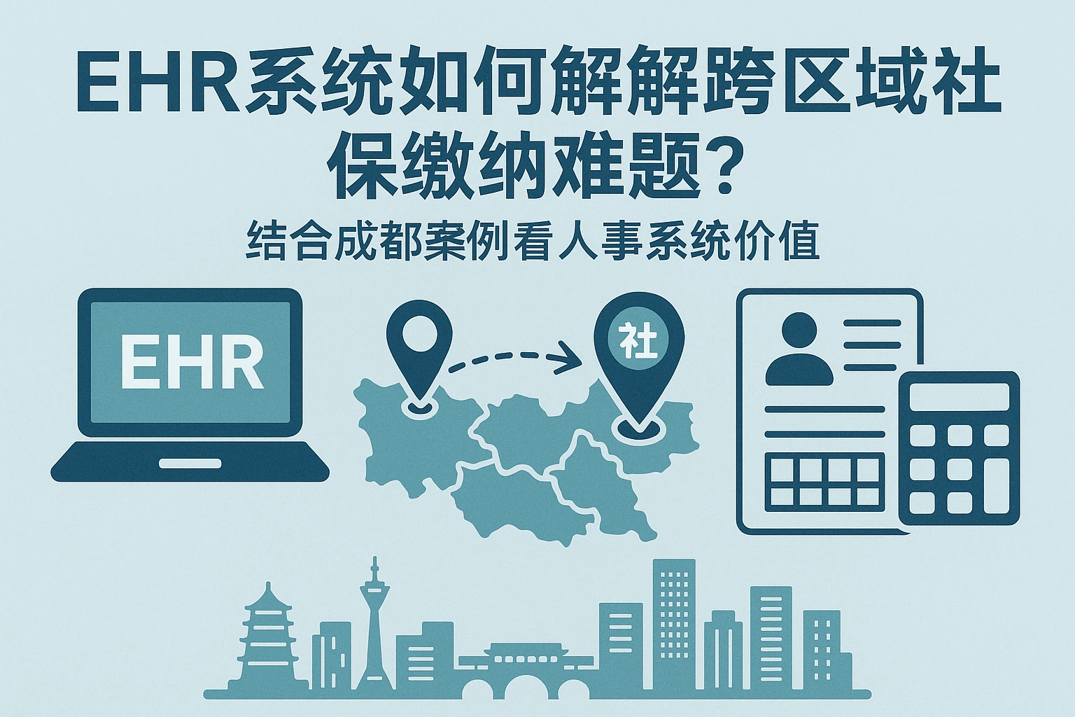 EHR系统如何解决跨区域社保缴纳难题？结合成都案例看人事系统价值