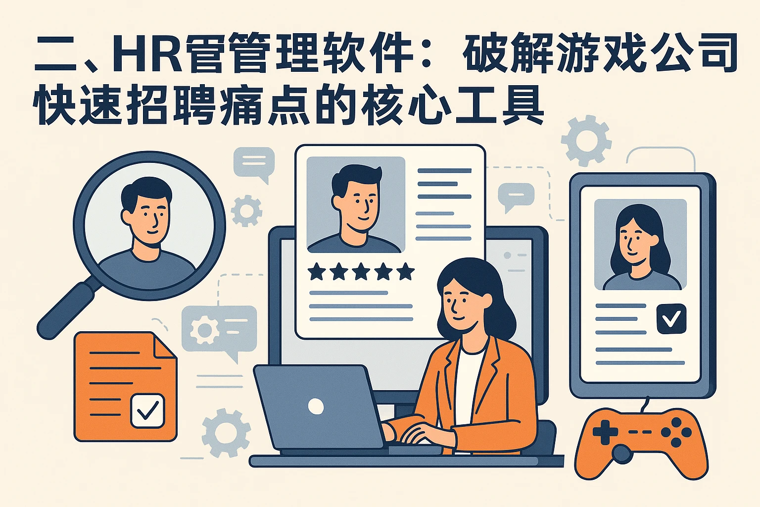 二、HR管理软件：破解游戏公司快速招聘痛点的核心工具