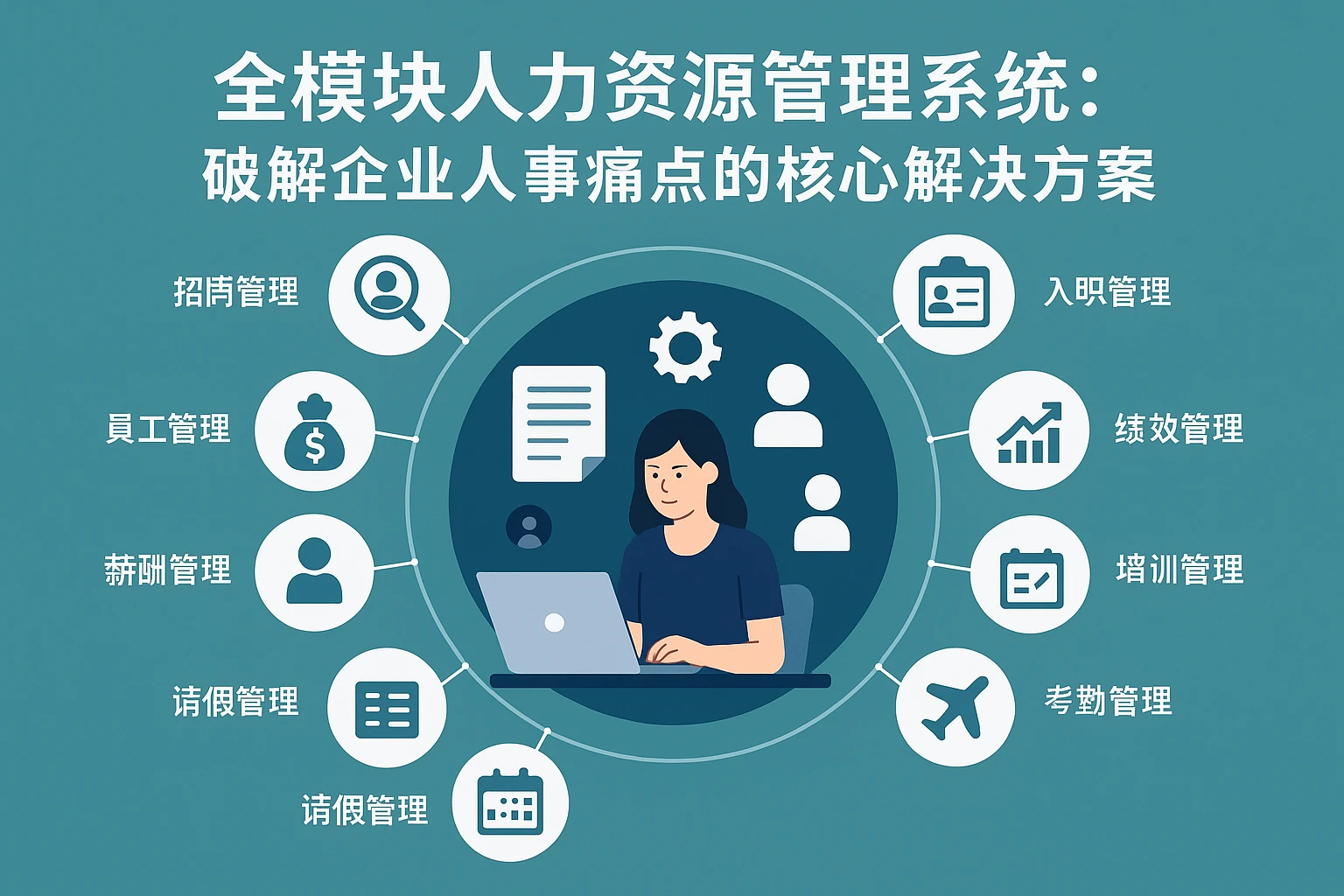 全模块人力资源管理系统：破解企业人事痛点的核心解决方案