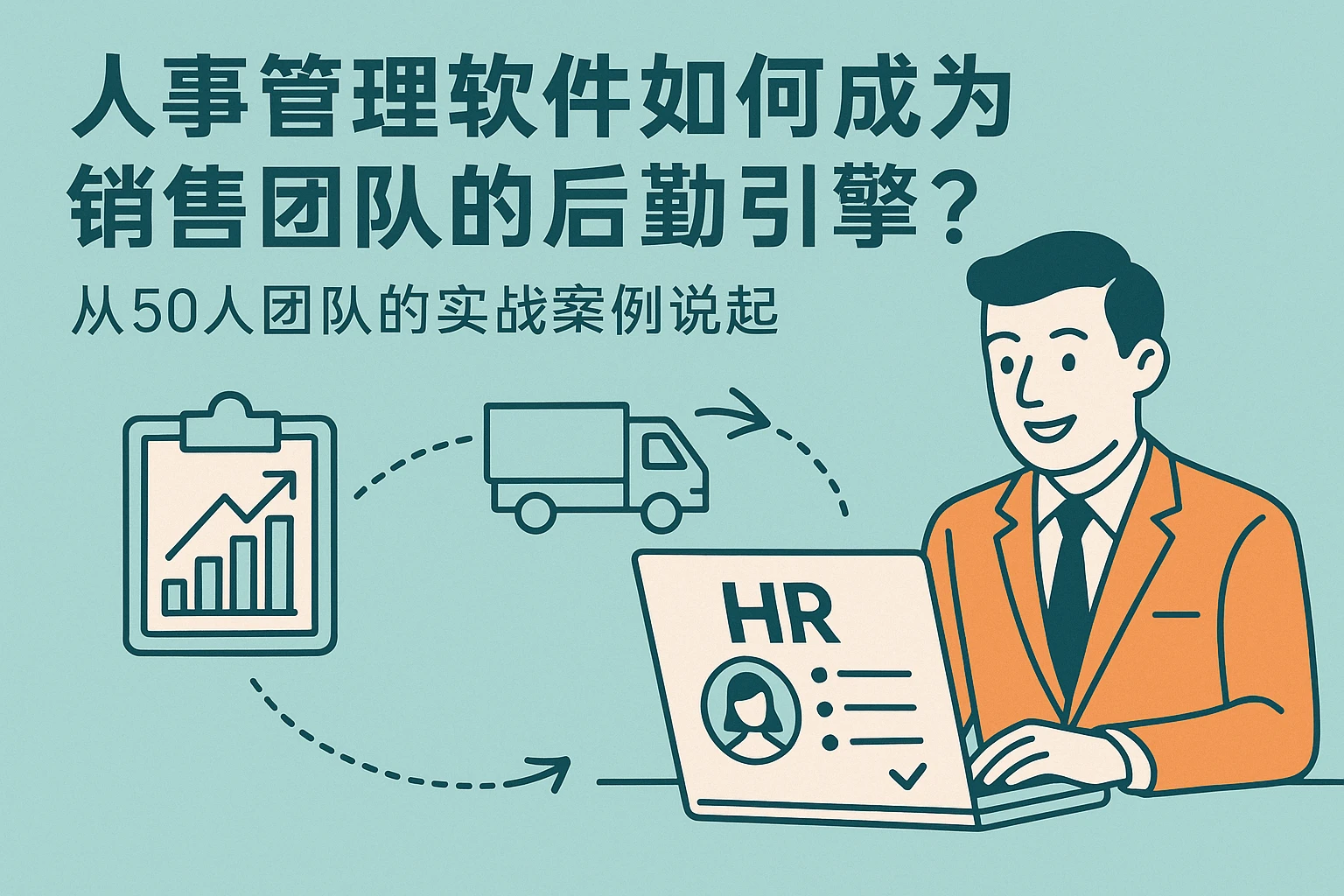 人事管理软件如何成为销售团队的后勤引擎?从50人团队的实战案例说起