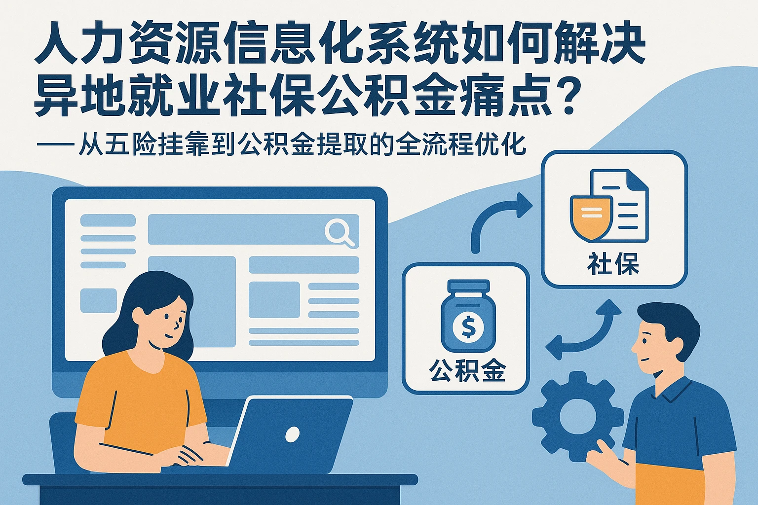 人力资源信息化系统如何解决异地就业社保公积金痛点？——从五险挂靠到公积金提取的全流程优化