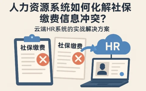 人力资源系统如何化解社保缴费信息冲突？云端HR系统的实战解决方案