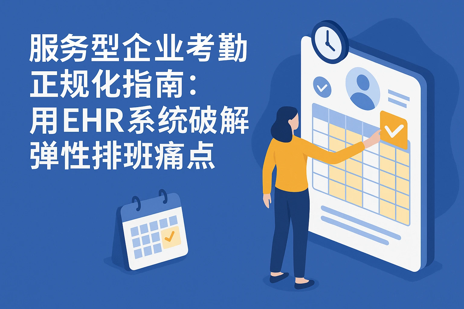 服务型企业考勤正规化指南：用EHR系统破解弹性排班痛点