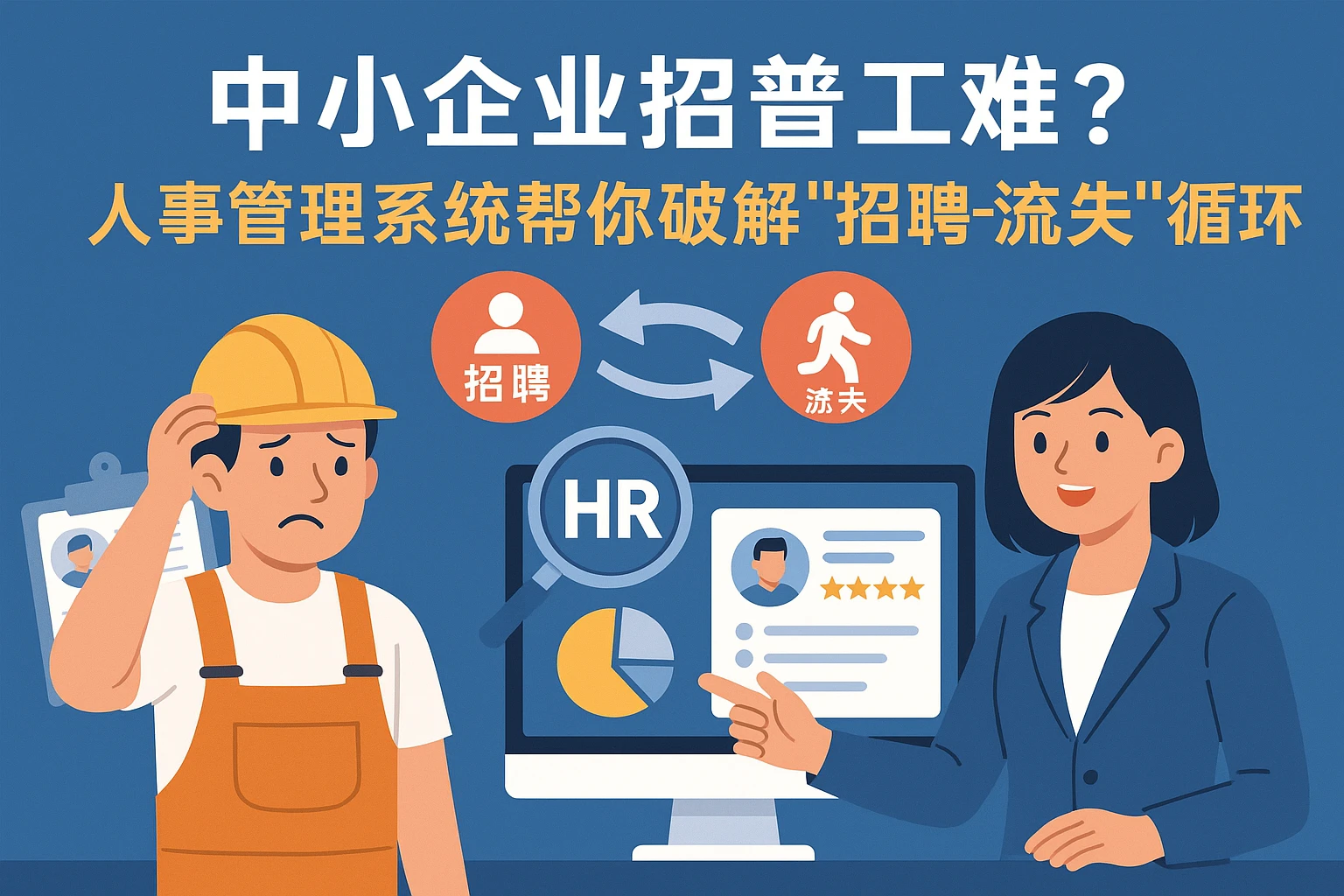 中小企业招普工难？人事管理系统帮你破解“招聘-流失”循环