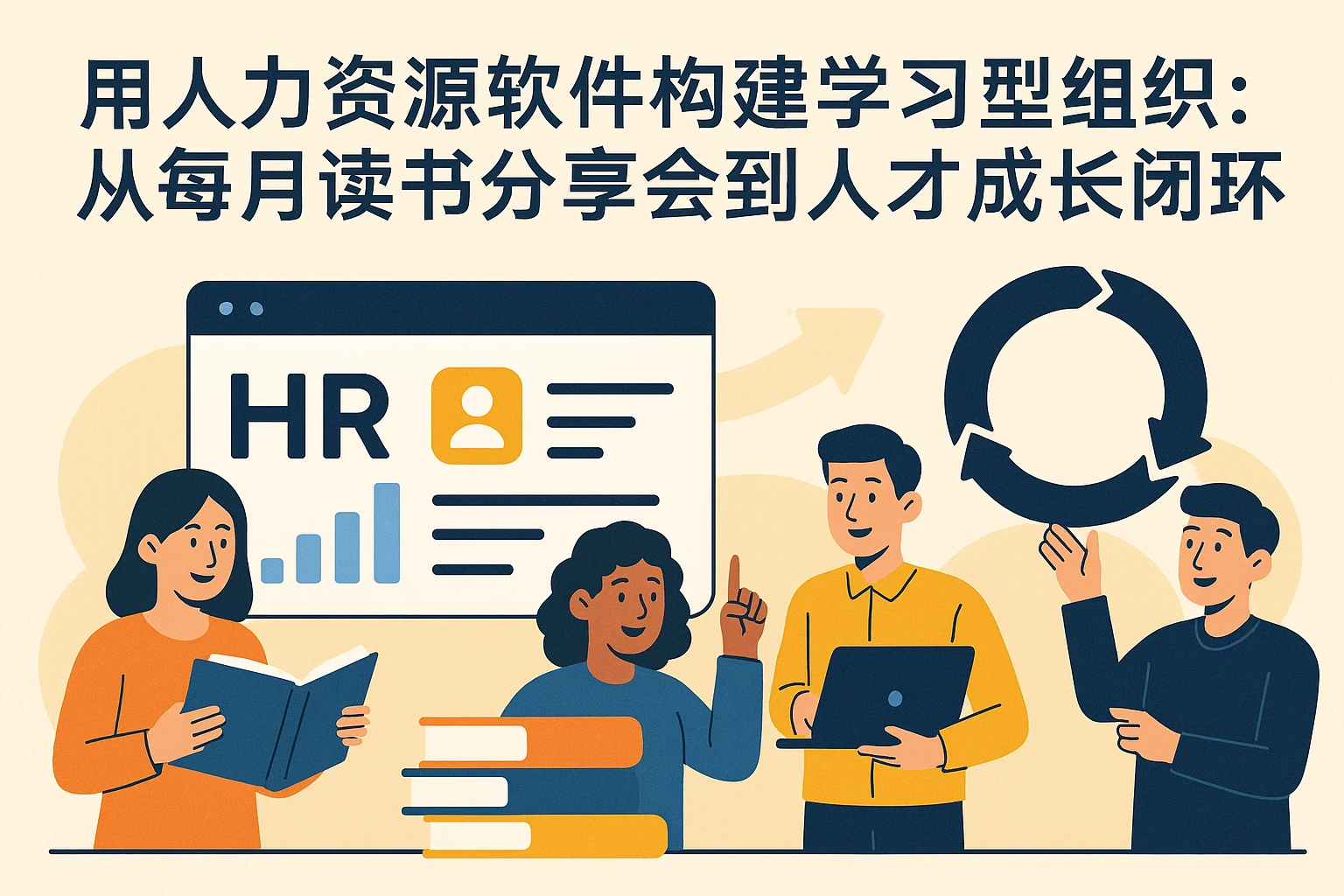 用人力资源软件构建学习型组织：从每月读书分享会到人才成长闭环
