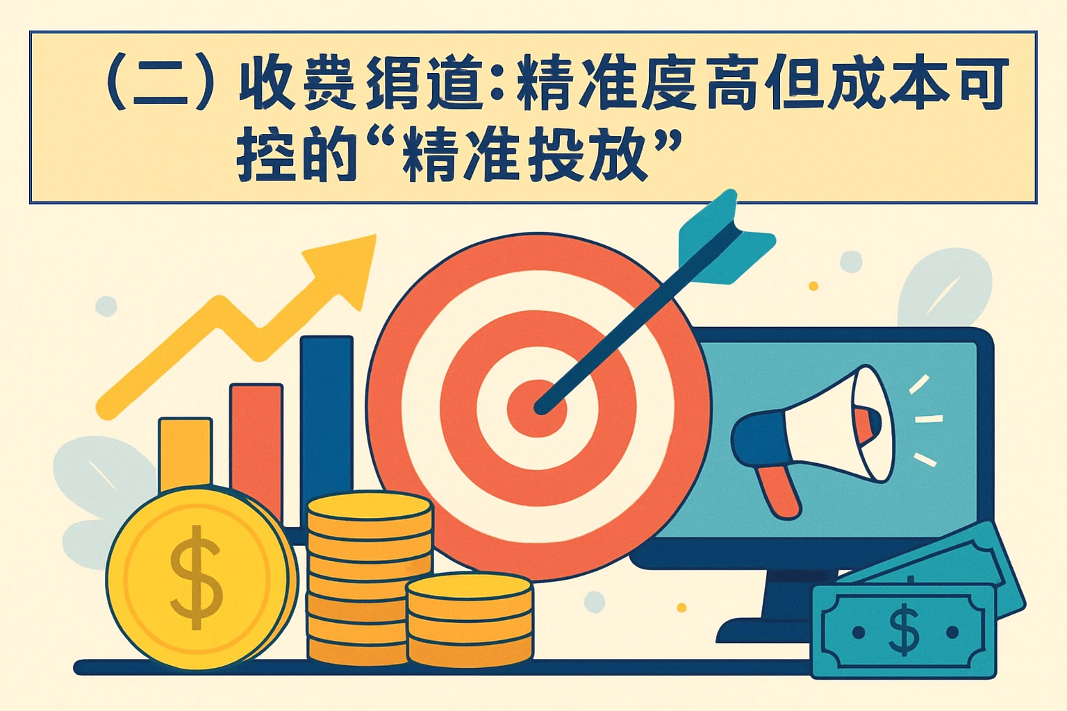 (二)收费渠道:精准度高但成本可控的“精准投放”