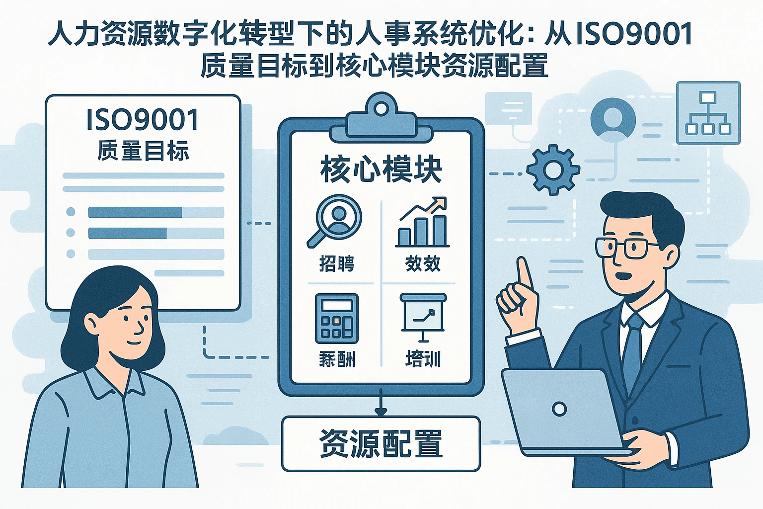 人力资源数字化转型下的人事系统优化：从ISO9001质量目标到核心模块资源配置