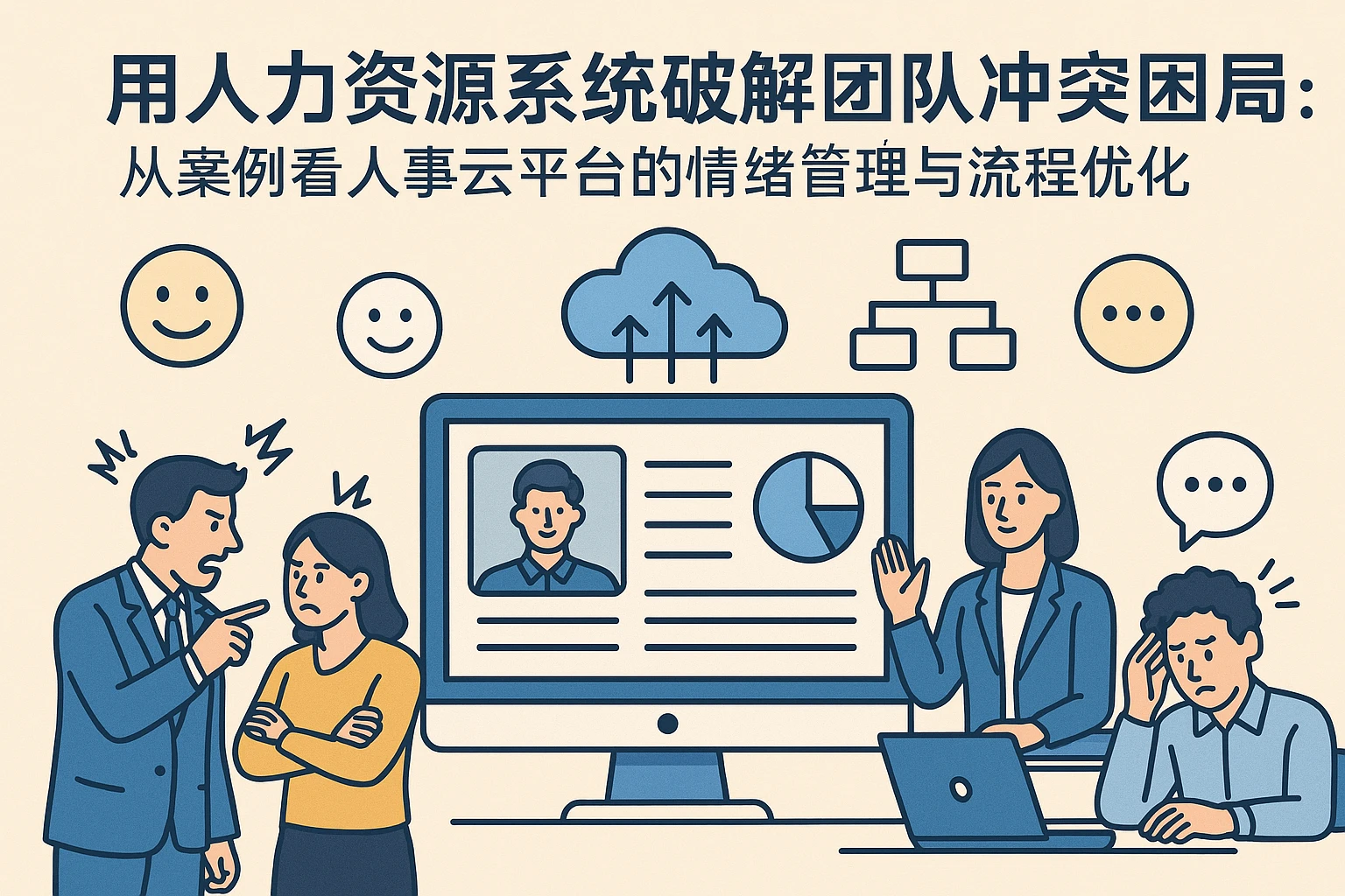 用人力资源系统破解团队冲突困局：从案例看人事云平台的情绪管理与流程优化