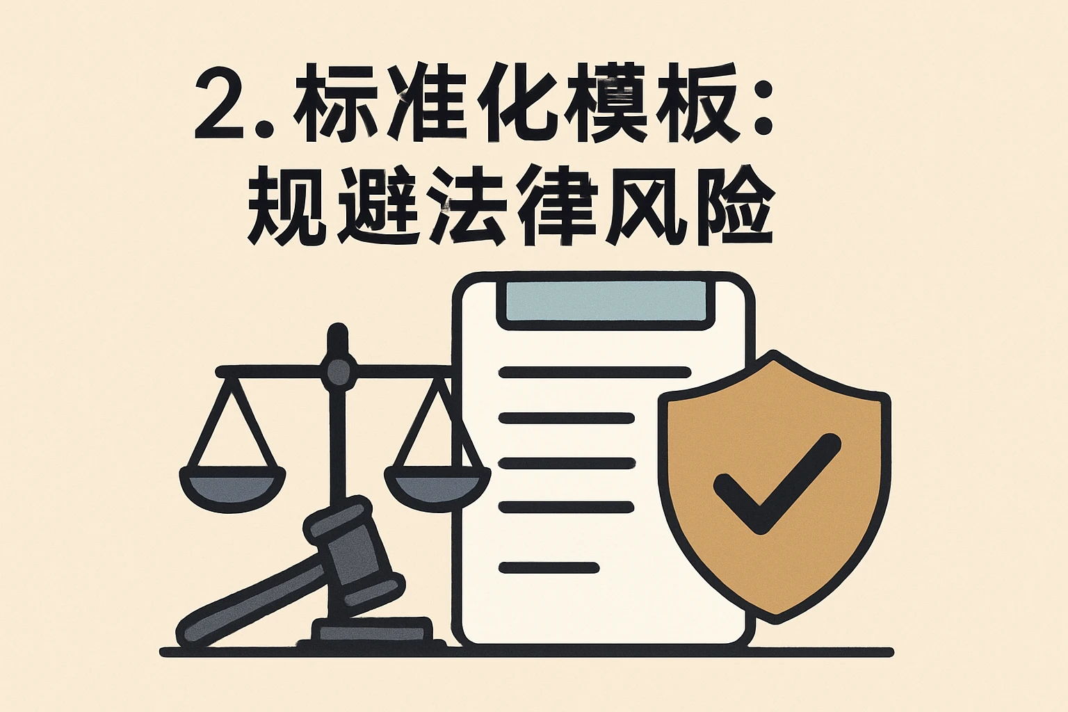 2. 标准化模板：规避法律风险