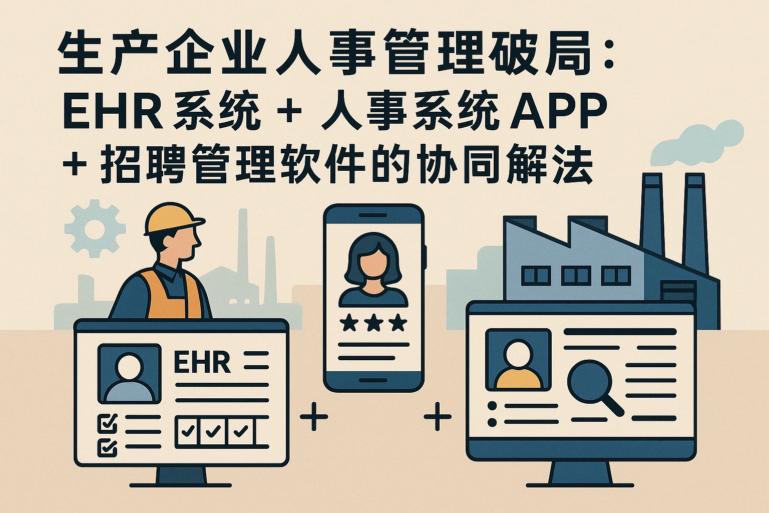 生产企业人事管理破局：EHR系统+人事系统APP+招聘管理软件的协同解法