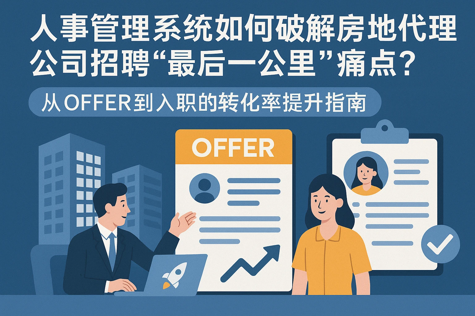 人事管理系统如何破解房地产代理公司招聘“最后一公里”痛点？从offer到入职的转化率提升指南