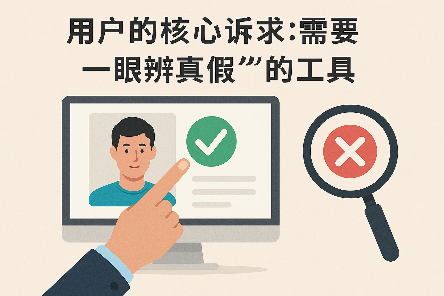 2. 用户的核心诉求：需要“一眼辨真假”的工具