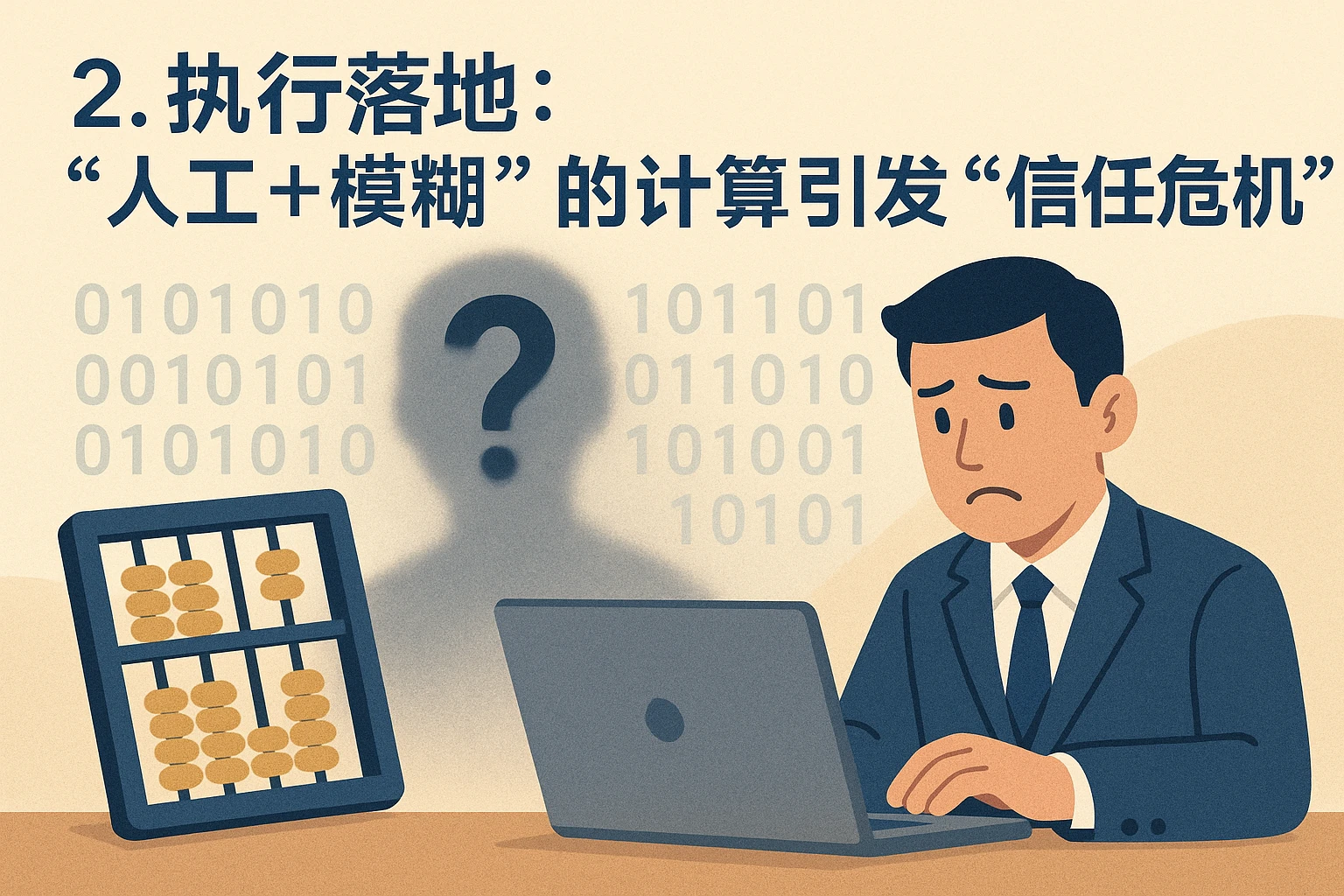 2. 执行落地：“人工+模糊”的计算引发“信任危机”