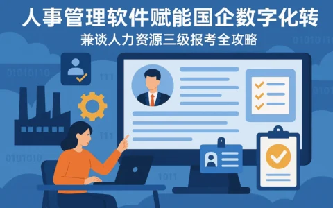 人事管理软件赋能国企数字化转型：兼谈人力资源三级报考全攻略