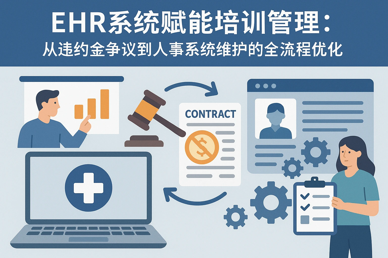 EHR系统赋能培训管理：从违约金争议到人事系统维护的全流程优化