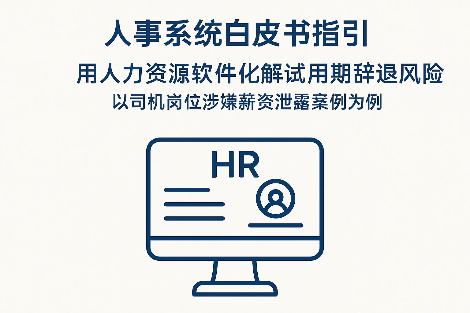 人事系统白皮书指引：用人力资源软件化解试用期辞退风险——以司机岗位涉嫌薪资泄露案例为例