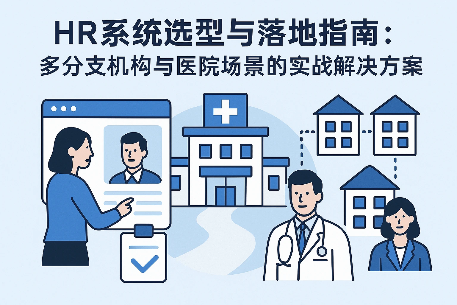 HR系统选型与落地指南：多分支机构与医院场景的实战解决方案