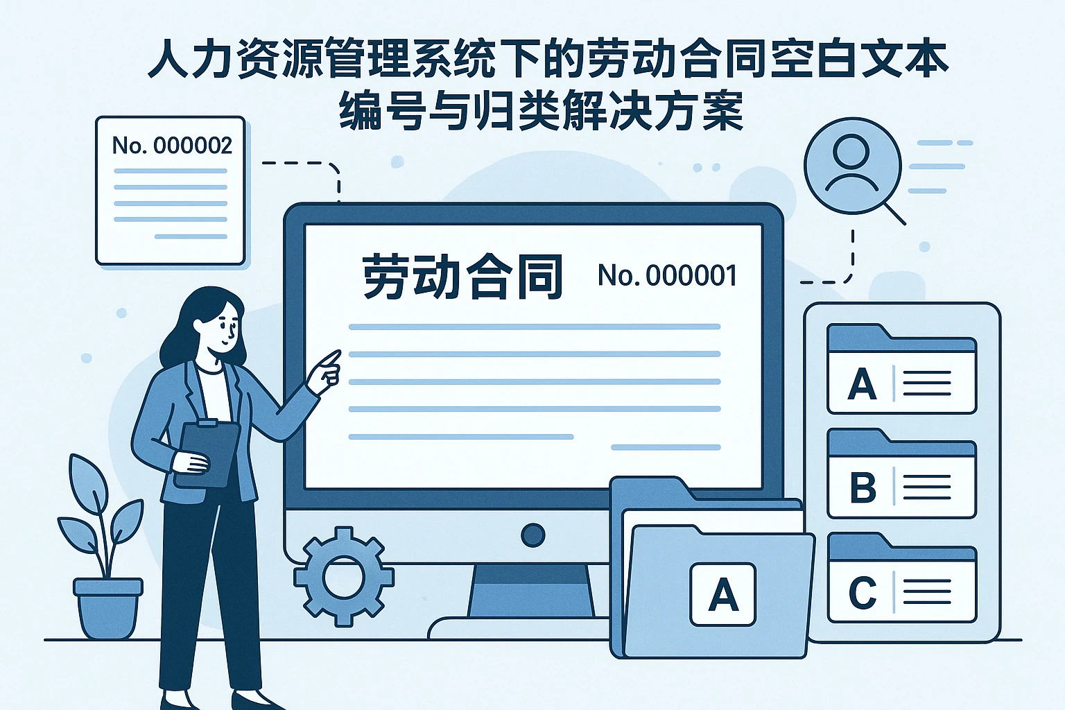 人力资源管理系统下的劳动合同空白文本编号与归类解决方案