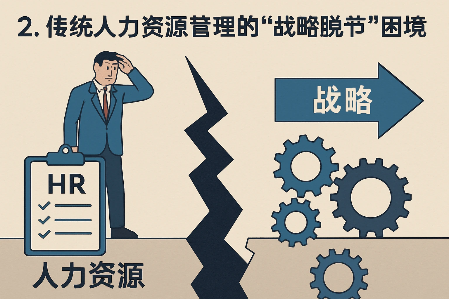 2. 传统人力资源管理的“战略脱节”困境