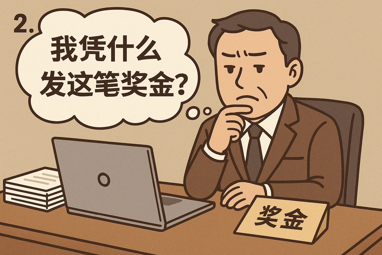 2. 老板的顾虑：“我凭什么发这笔奖金？”