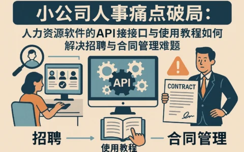 小公司人事痛点破局：人力资源软件的API接口与使用教程如何解决招聘与合同管理难题？
