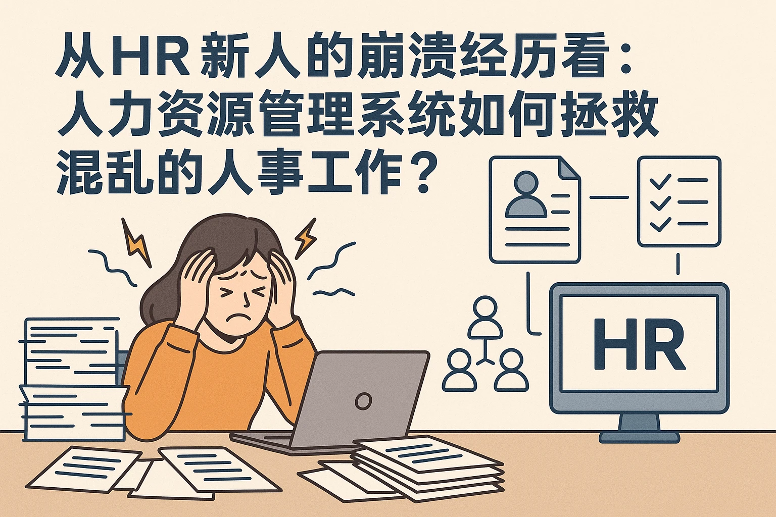 从HR新人的崩溃经历看：人力资源管理系统如何拯救混乱的人事工作？