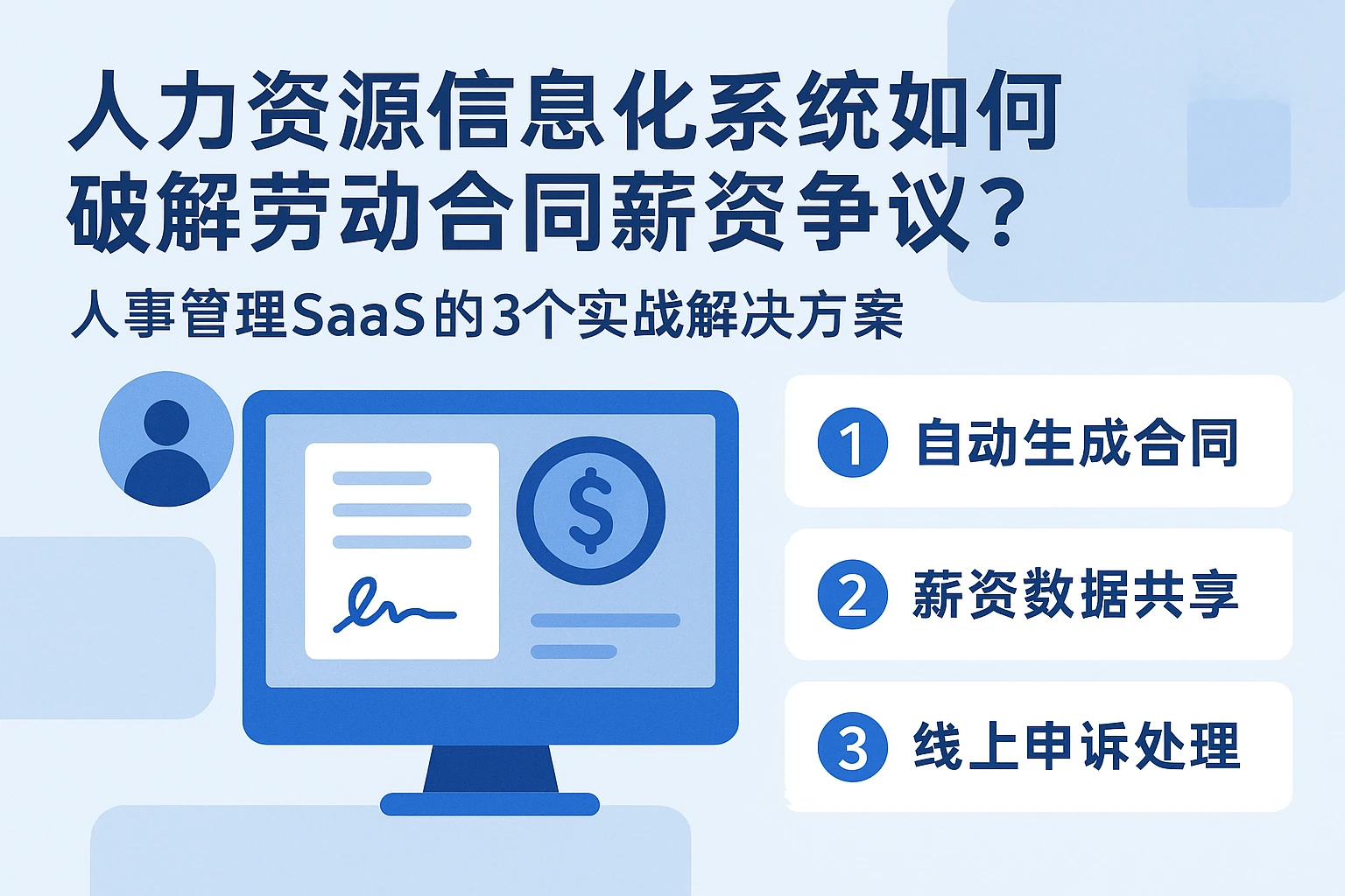 人力资源信息化系统如何破解劳动合同薪资争议？人事管理SaaS的3个实战解决方案