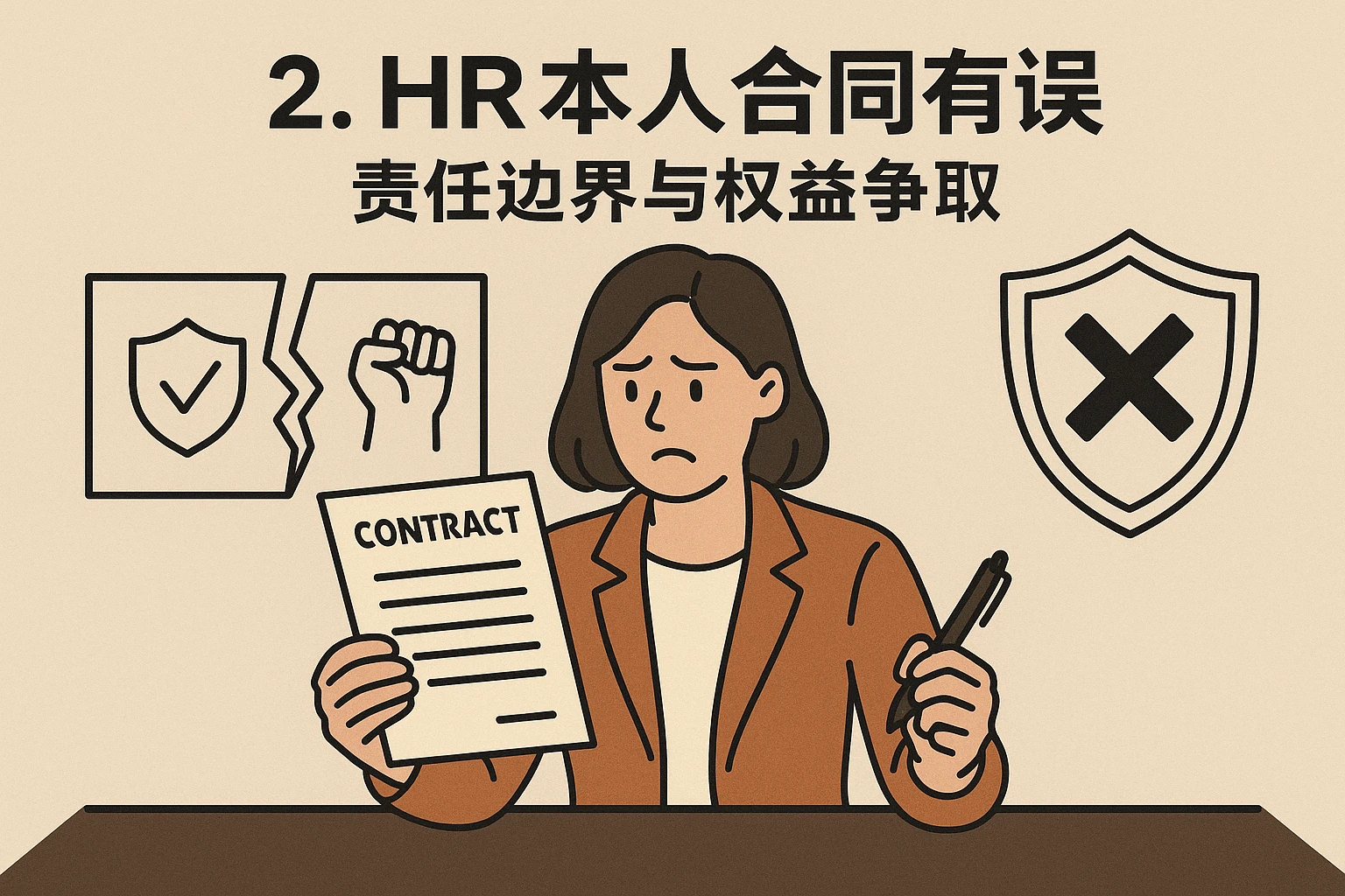 2. HR本人合同有误：责任边界与权益争取