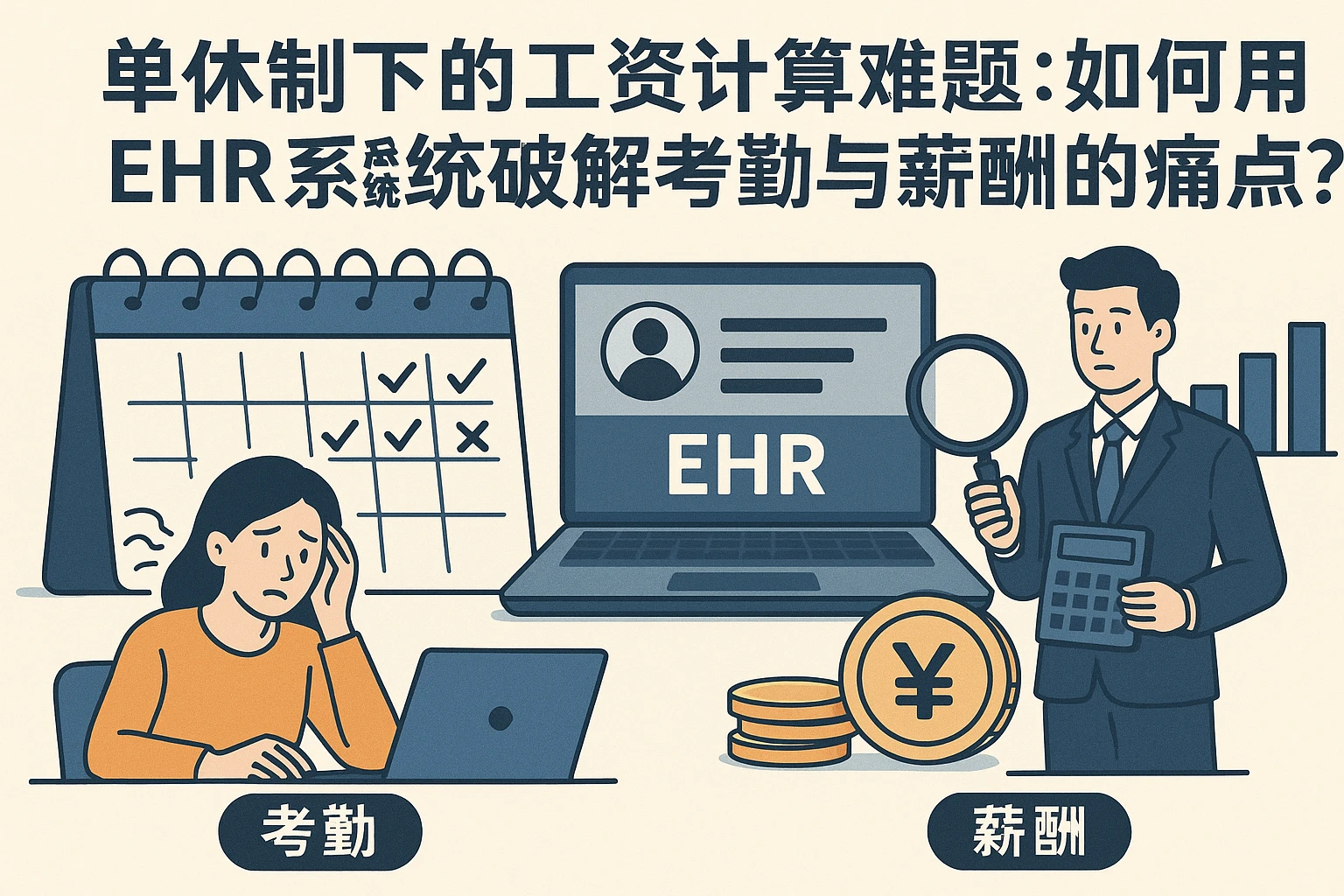 单休制下的工资计算难题：如何用EHR系统破解考勤与薪酬的痛点？
