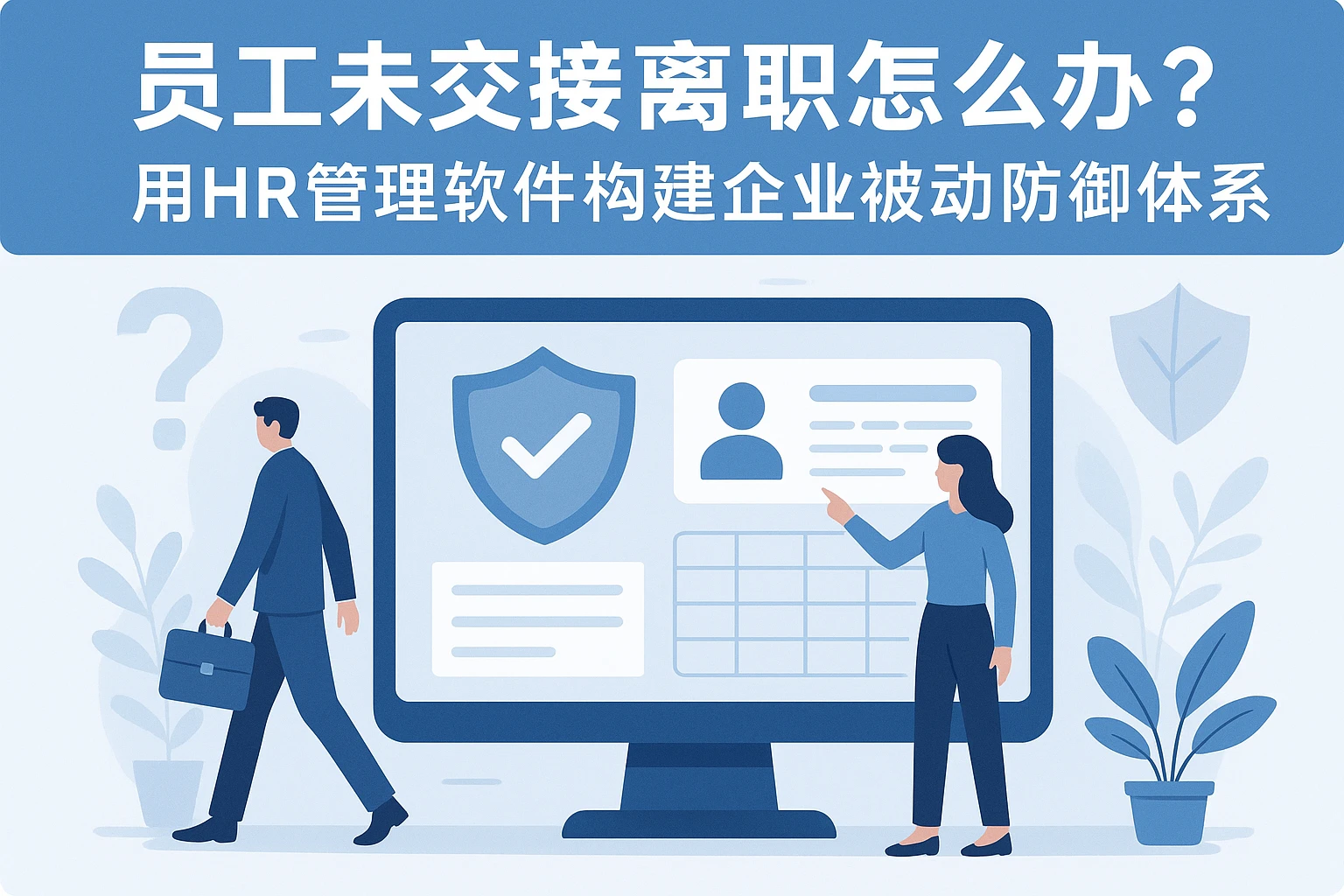 员工未交接离职怎么办？用HR管理软件构建企业被动防御体系
