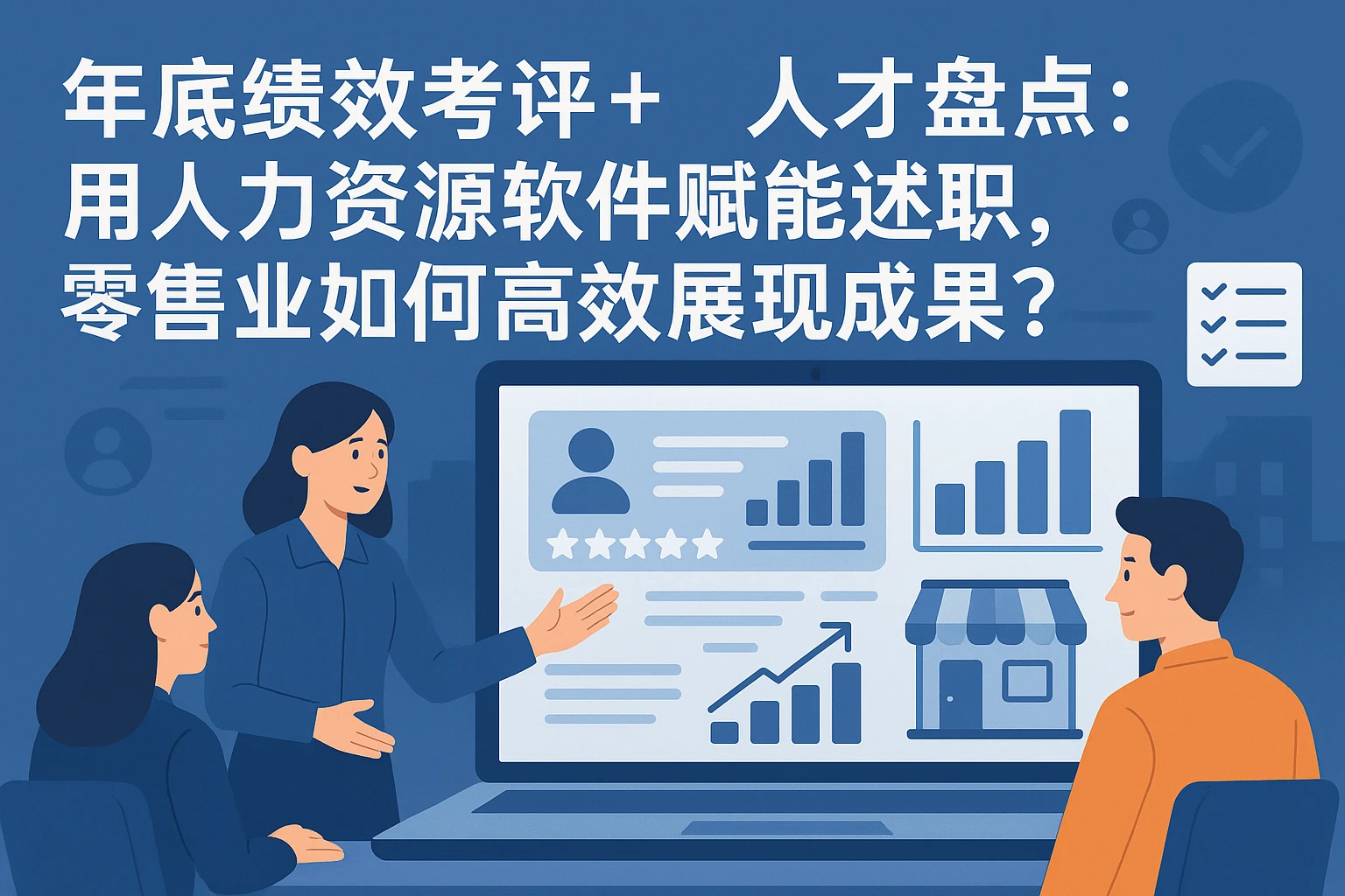 年底绩效考评+人才盘点：用人力资源软件赋能述职，零售业如何高效展现成果？