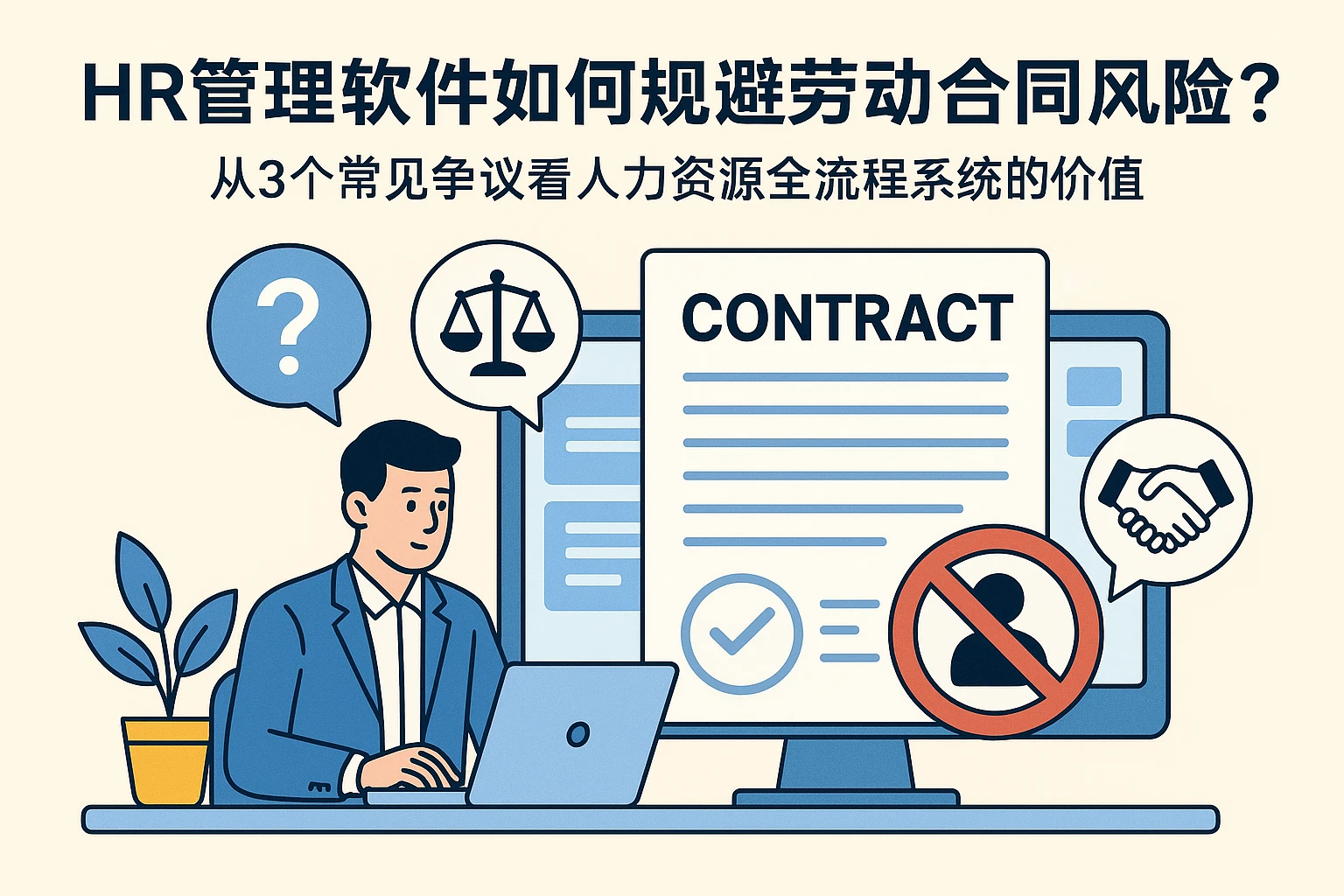 HR管理软件如何规避劳动合同风险？从3个常见争议看人力资源全流程系统的价值