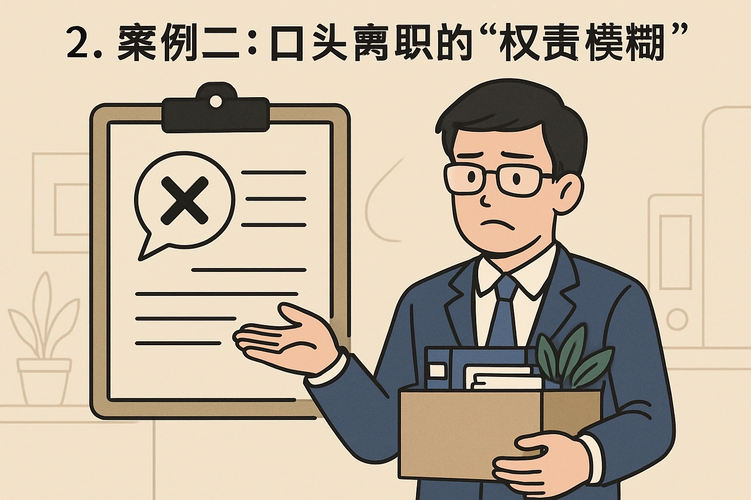 2. 案例二：口头离职的“权责模糊”